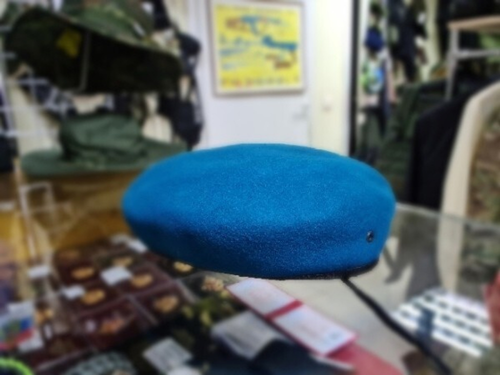 Берет бесшовный голубой Капля РФ