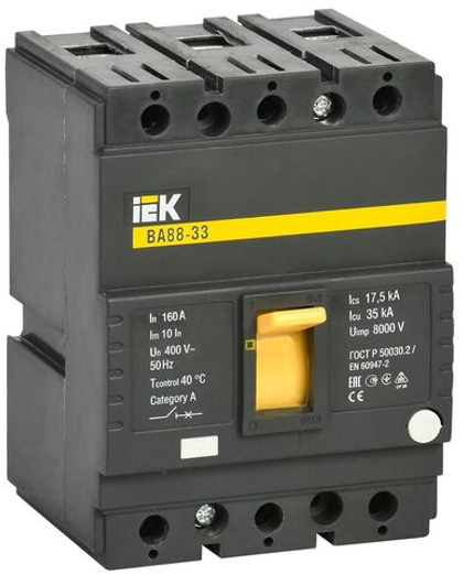Выключатель автоматический ВА88-33 3Р 160А 35кА IEK