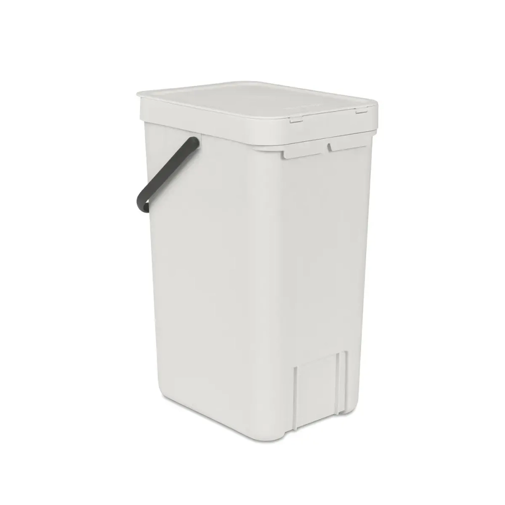 Brabantia Контейнер для мусора Sort & Go 16л Светло-серый