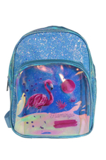 Рюкзак детский, ПВХ, алмазная крошка, 23*18см, 1отделение, 1карман, 3цв микс