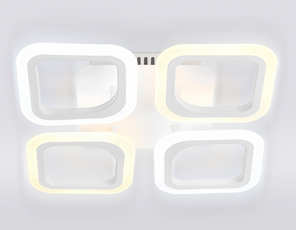 Потолочный светодиодный светильник с пультом FA4371/4 WH белый 4200K/3000K+6400K/6400K+3000K 45W 345*345*75 (ПДУ ИК)