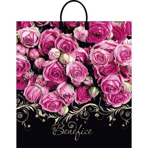 Пакет пластиковая ручка Россия 40*44 см 100 мкм ПВД Бенефис  1 шт 100 шт/кор