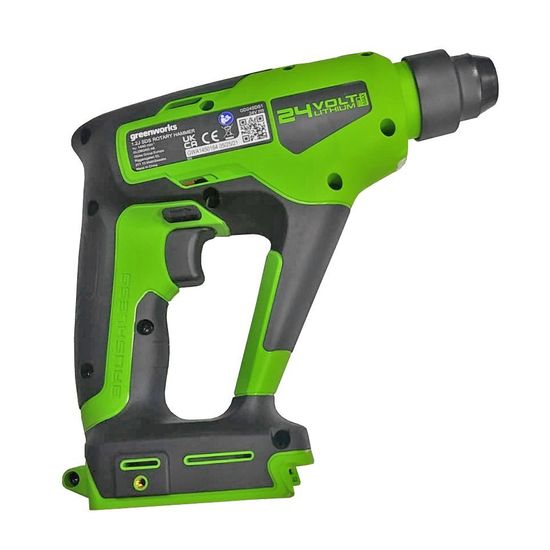 Аккумуляторный перфоратор GREENWORKS GD24SDS1 3803107 (без АКБ и ЗУ)