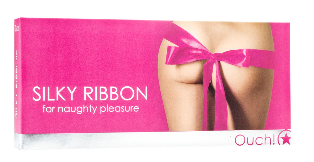 Розовая атласная лента для ролевых игр