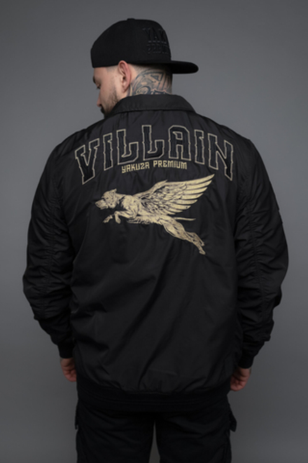 Куртка/бомбер весна/лето черная Yakuza Premium 3861