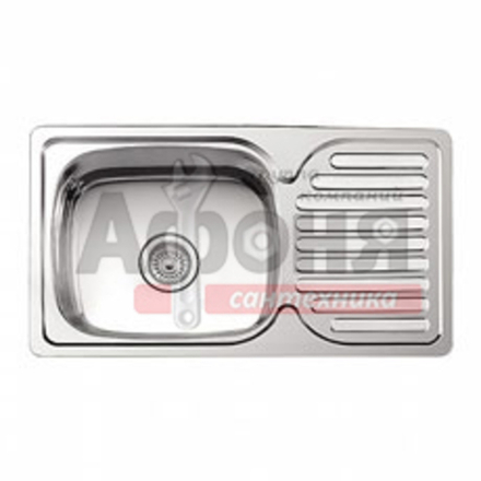 Мойка LEDEME врезная  76*42 т.0,8   ГЛЯНЕЦ бол.сиф. (L97642) (+ сифон)