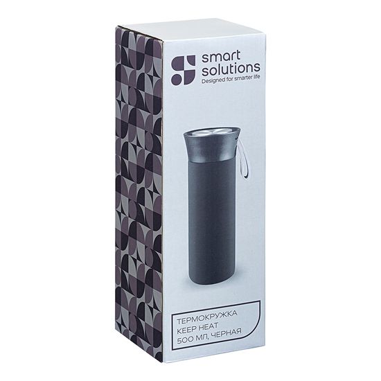 Термокружка keep heat, 500 мл, черная