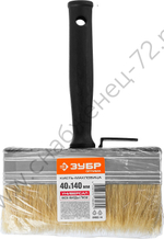 ЗУБР 4 х 14 см, светлая натуральная щетина, пластмассовый корпус, Макловица, ОПТИМА (01802-14)