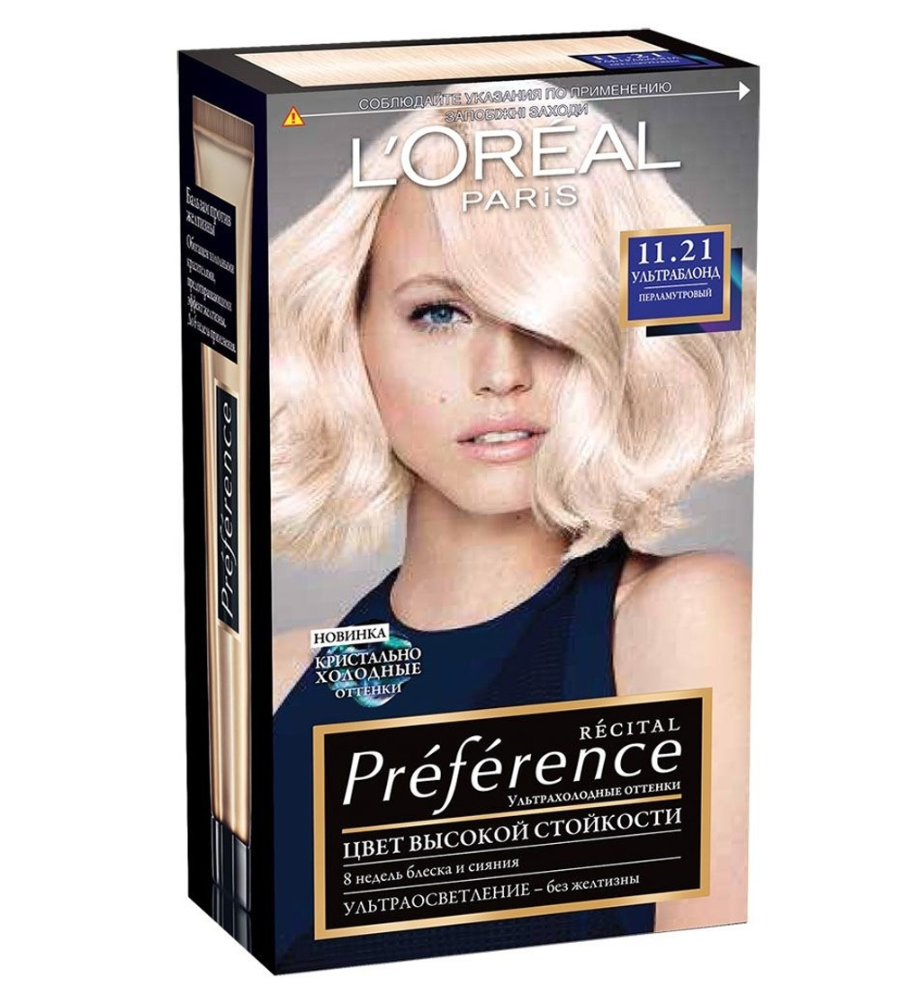 L'Oreal Paris Краска для волос Preference Recital, тон №11.21, Перламутровый, 40 мл