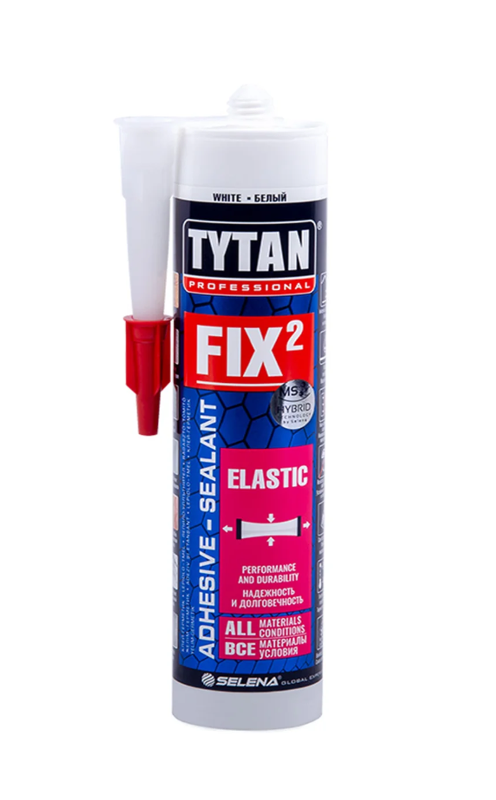 Клей-герметик Tytan Professional Fix Elastic, 290 мл, белый