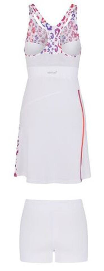 Теннисное платье EA7 Woman Jersey Dress - white