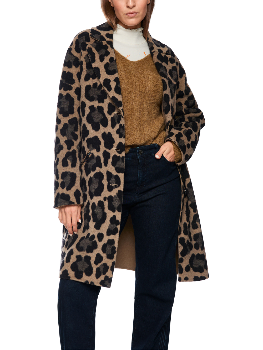 Двустороннее пальто из шерсти