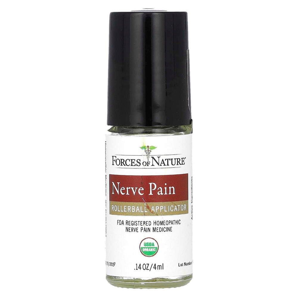 Forces of Nature, Nerve Pain, шариковый аппликатор, 4 мл (0,14 жидк. унции)