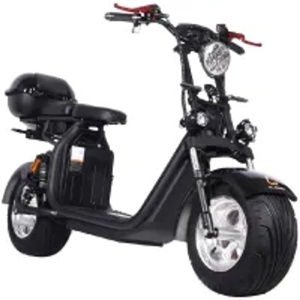 Электроскутер Citycoco Harley Chopper 2000W, 60В 20Ah Белый