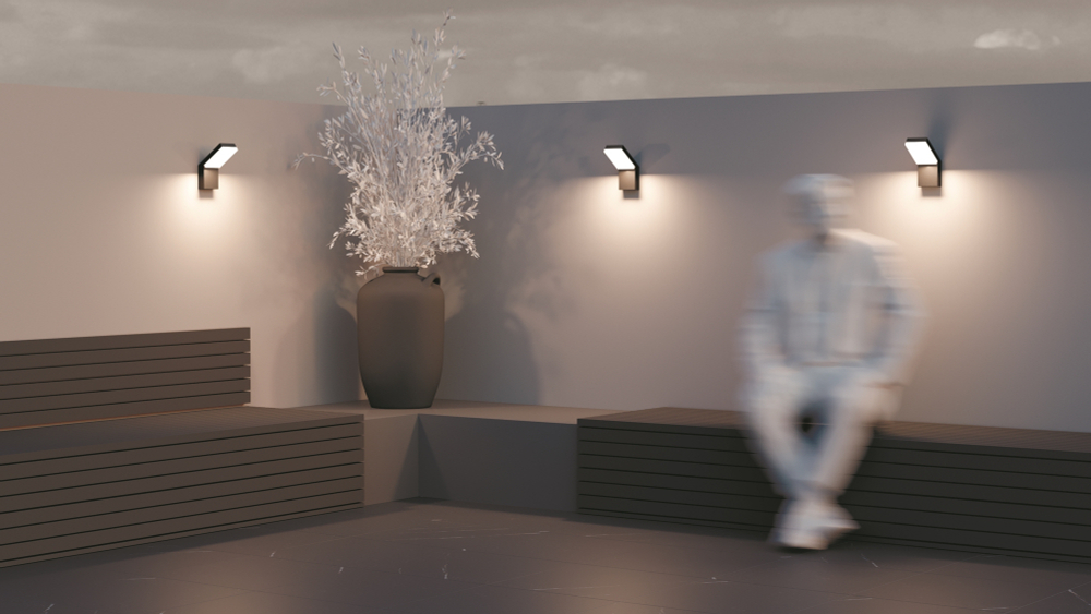 Уличный настенный светодиодный светильник Maytoni Paso O595WL-L12B3K