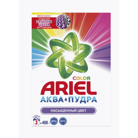 Стиральный порошок Ariel Color аква-пудра 450 гр
