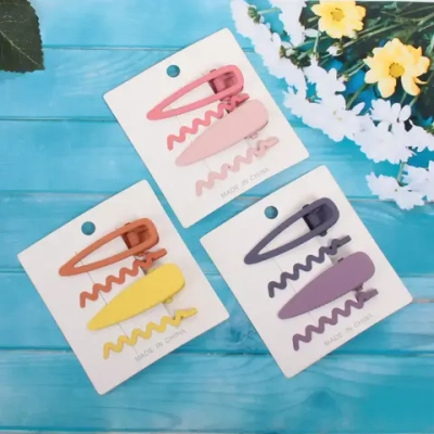 Зажимы для волос 4 шт «Star colors- Jessica», микс 6 цветов, 5,5*1,5 см