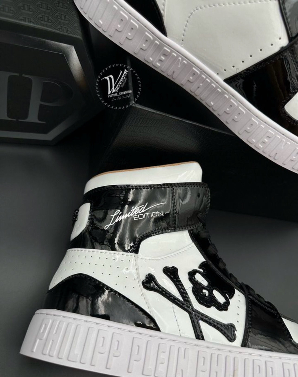 Кроссовки Hi-Top Philipp Plein Notorious Skull