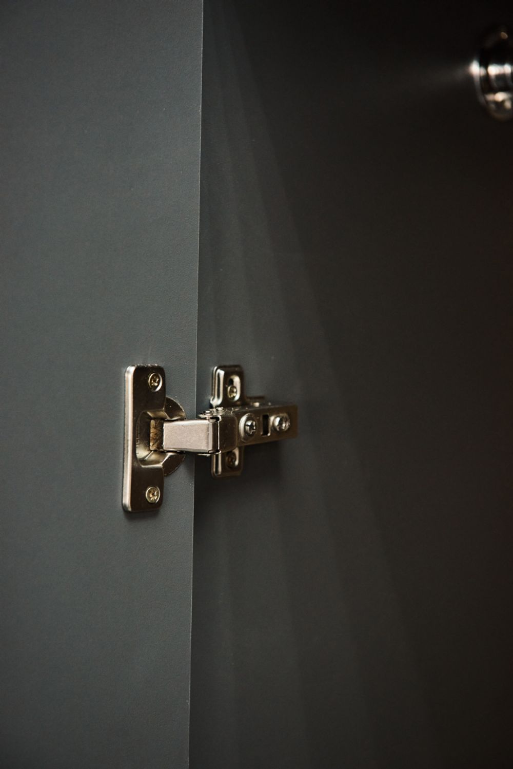 Коллекция Стокгольм Шкаф угловой (380) Серый Графит/Графит Глянец (Набор)