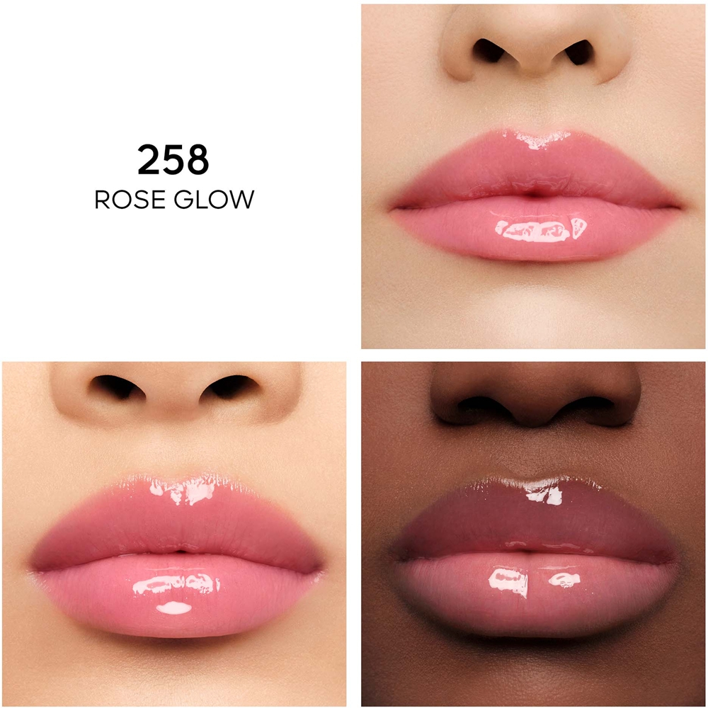 GUERLAIN KissKiss Bee Glow Oil - Блеск для губ с медом оттенок 258 Rose Glow, 9 ml