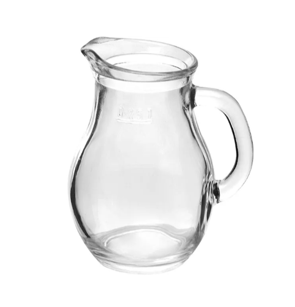Кувшин «Бистро»; стекло; 0.25л; D=80,H=115мм; прозр. 03090246