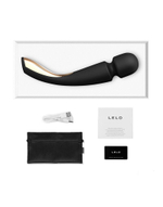 Черный вибромассажёр Lelo Smart Wand 2 Large - 30,4 см.