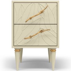 Тумба Арт Колор leaves Классик Голд Серый шелк