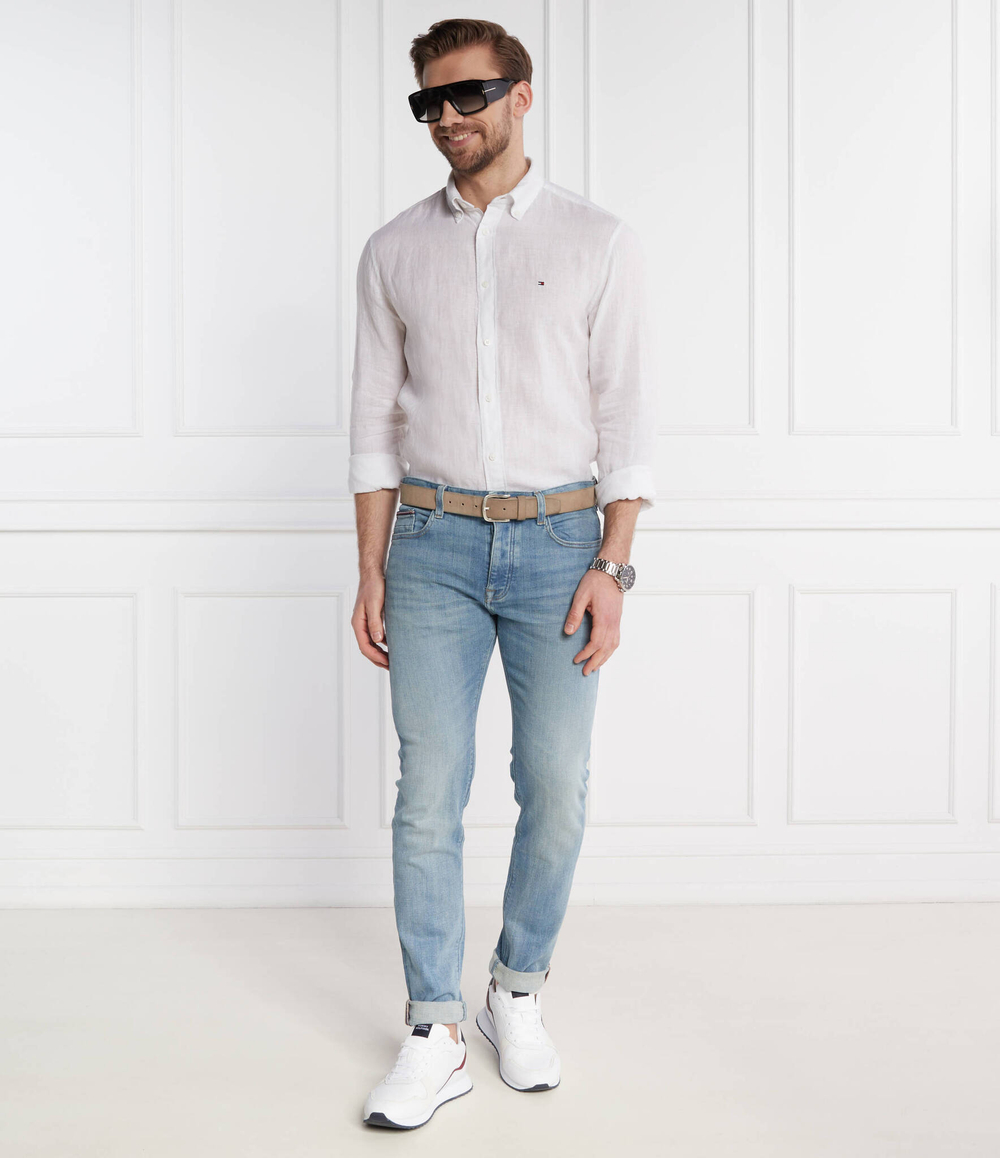 Льняная рубашка PIGMENT DYED Tommy Hilfiger - белый(MW0MW34602)