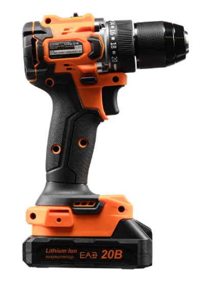 Аккумуляторная дрель-шуруповерт "ВИХРЬ" ДА-20Л-2К/БП