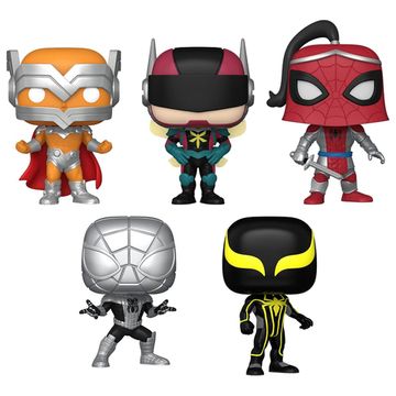 Фигурка Funko POP! Bobble Marvel YS Spiderman (Exc) 5PK 62281