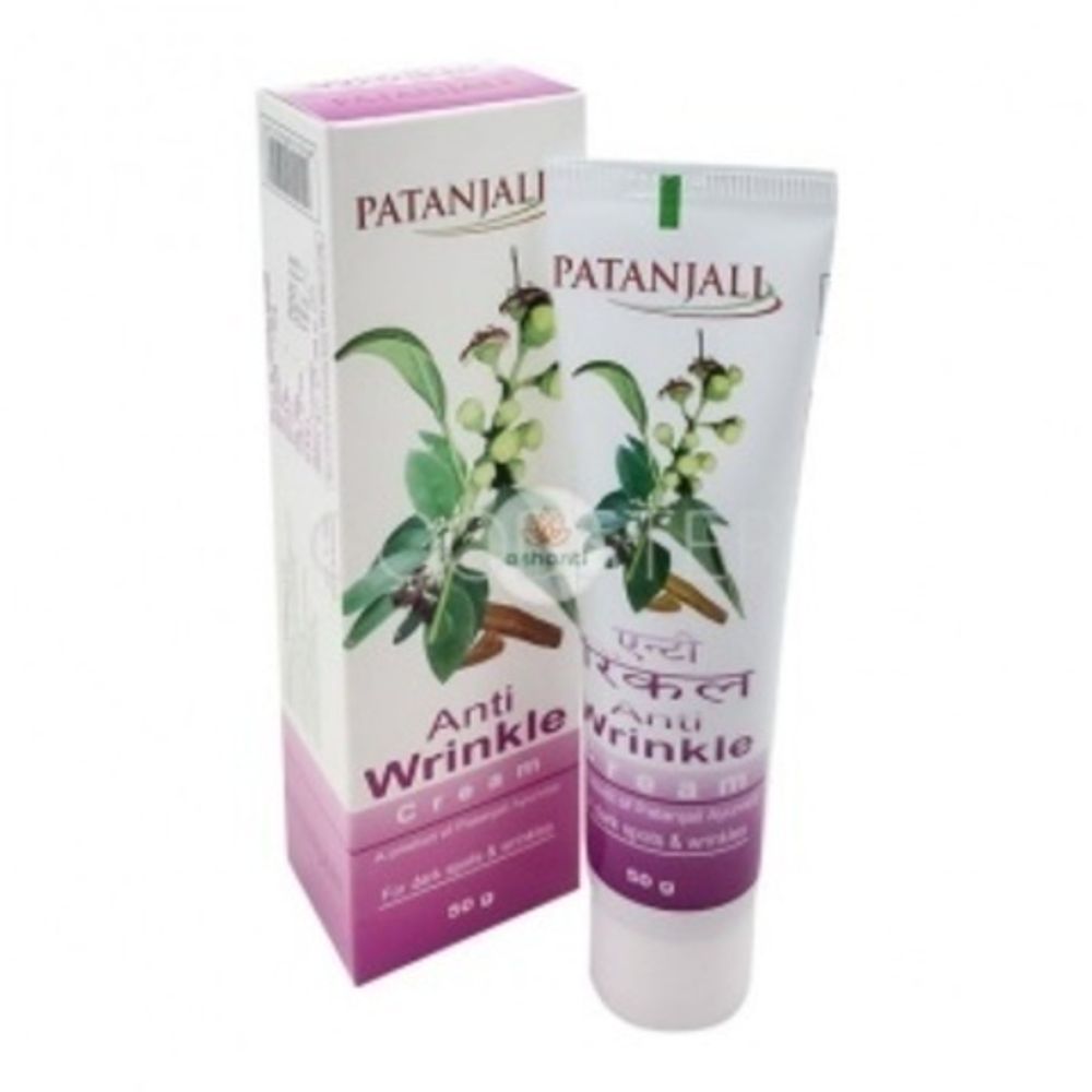 Крем для лица Patanjali Anti Wrinkle Cream, от морщин, 50 г