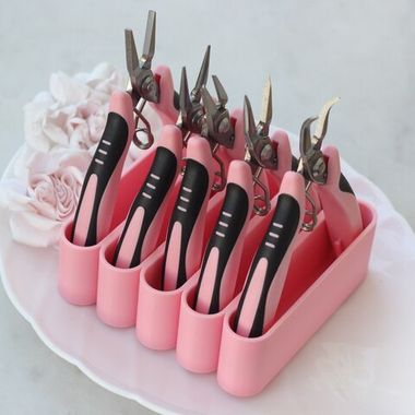 Подставка (органайзер) под 5 инструментов, лососевая, ФТ008