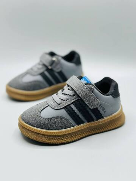 Детские кроссовки на липучке Adidas Samba Mini