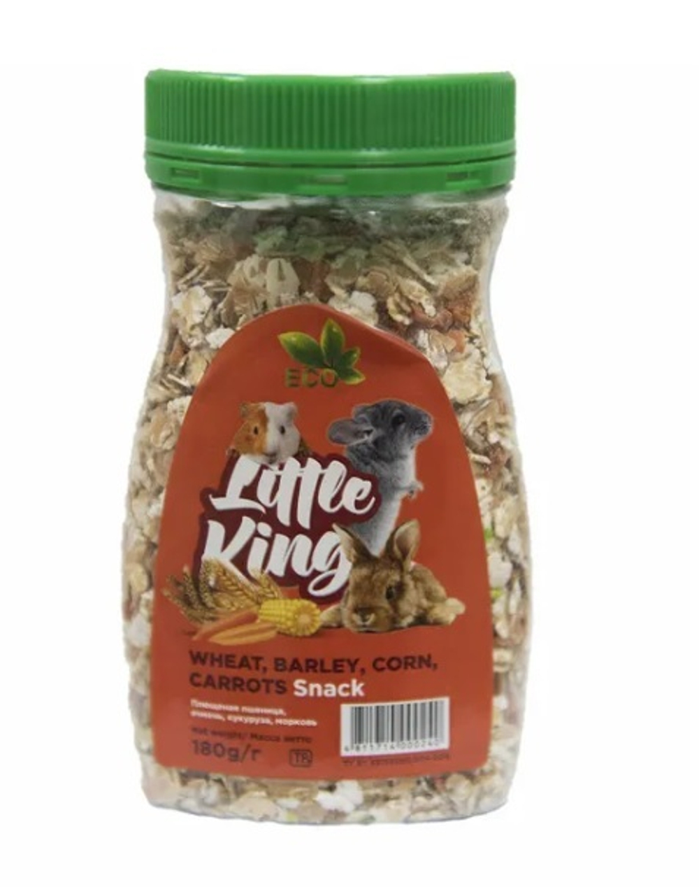 Little King лакомство плющеная пшеница, 180г