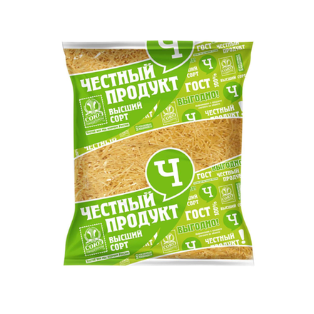 Макароны Честный продукт Паутинка 400 гр