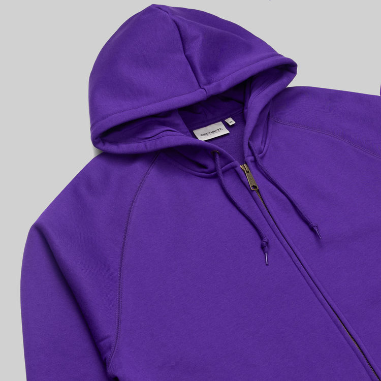 Толстовка мужская Carhartt WIP Chase Jacket Hooded артикул:I033664_tyrian - купить в магазине Дайс