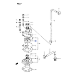 Крыльчатка помпы Suzuki DT9.9/DT15 (17461-93901-000)