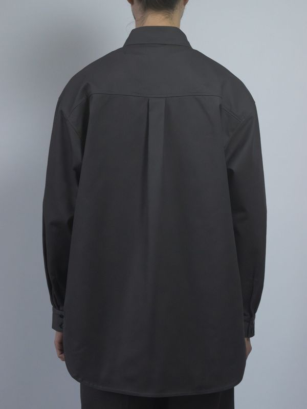 Рубашка Oversize серая - фото 4