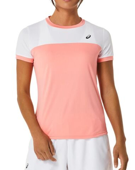 Женская теннисная футболка Asics Court Short Sleeve Top - Розовый