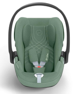 Коляска 3 в 1 Cybex Priam IV Rosegold complete и автокресло Cloud T i-Size Leaf Green Plus Off White