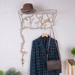 Вешалка настенная Терра кованая Айвори