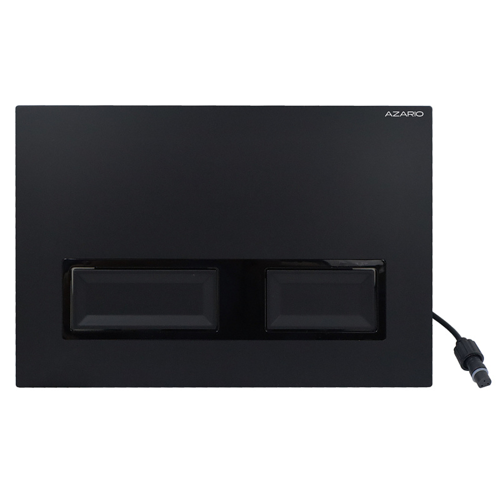 Кнопка смыва AZARIO NEW инфракрасный сенсор, механическая, черный матовый (AZ-008.04)