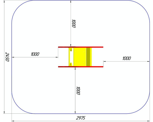 Качалка на одинарной пружине Ракета КБ-47