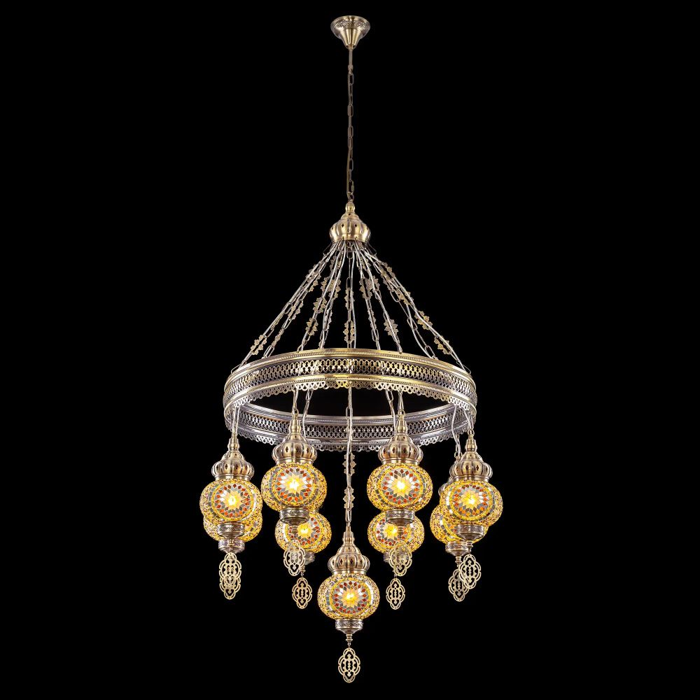 Citilux Каир CL419185 Люстра подвесная Мозаика Янтарь