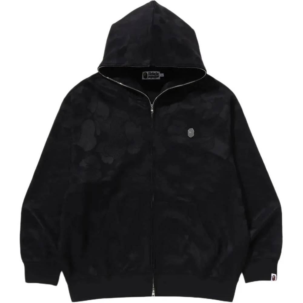 A Bathing Ape Solid Camo Jacquard One Point Relaxed Fit Zip Худи