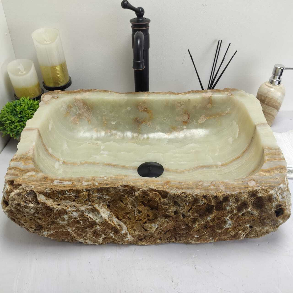 Раковина из оникса Erozy Green EO-60480 59*42*15