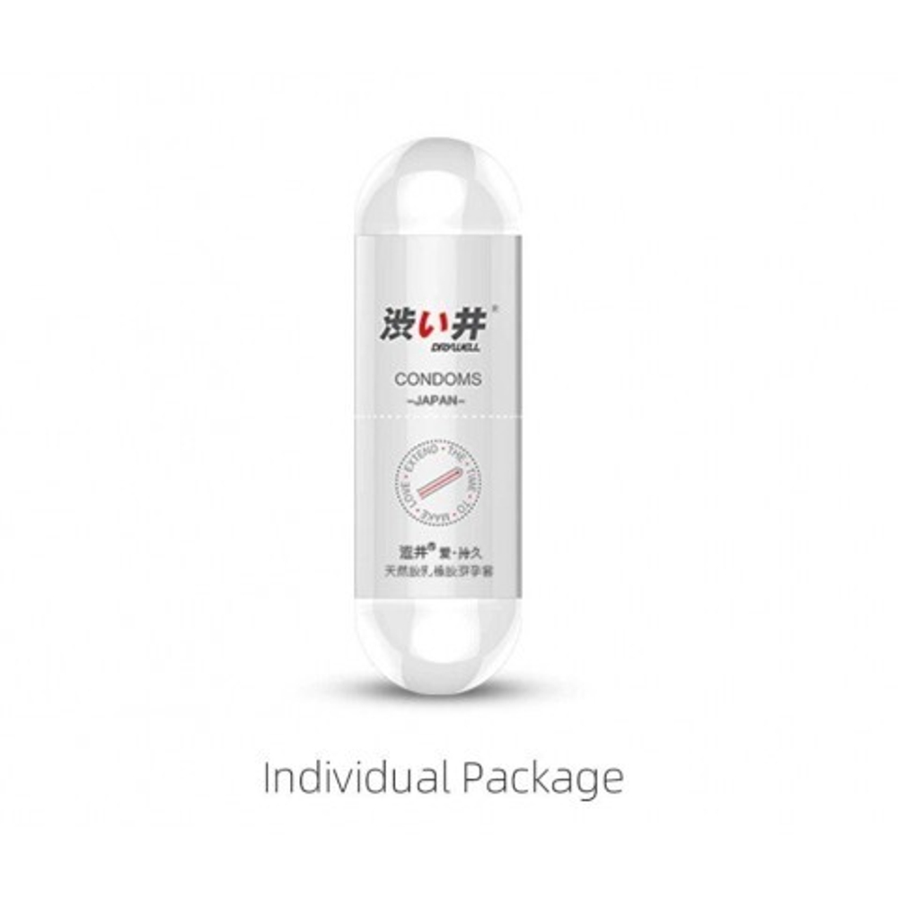 Презервативы DryWell в капсуле, ультратонкие 0,03 мм., латекс, 1 шт.