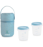 Miniland Термосумка Pack-2-Go HermiSized с двумя вакуумными контейнерами, голубая
