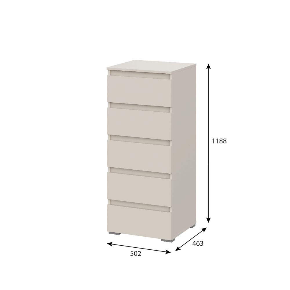 Комод КМ 03 (5 ящиков) "Люмо"