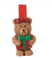 Комплект декоративных прищепок Мишки 2*4,5 см, 8 шт, Kaemingk (535633/2)